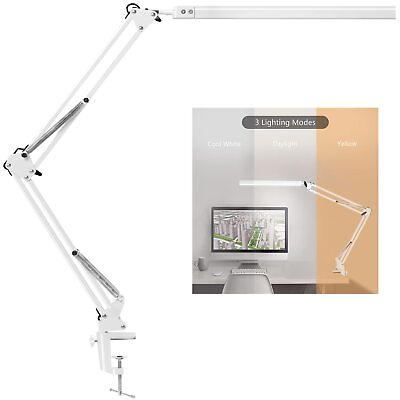 #ad LED Desk Lamp Architect Task Lamp Metal Swing Arm Dimmable Drafting Table $38.27