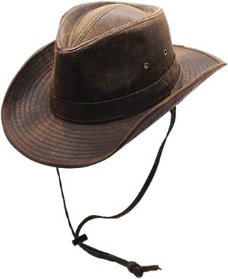 #ad Silver Canyon Company Men�s Weathered Outback Shapeable Hat Size Small Brown $40.00