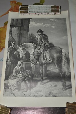 #ad Vtg Classic Print called quot;The Trooperquot; by C. Cousen American Screen Process 1740 $19.99
