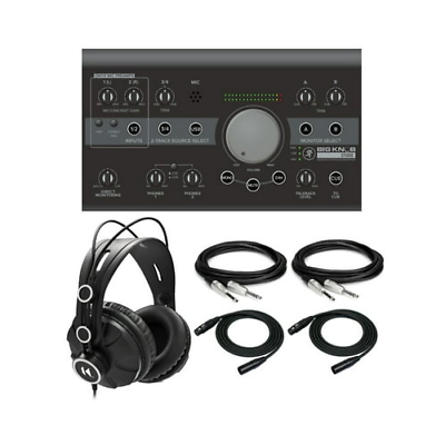 #ad Mackie Big Knob Studio 3x2 Studio Monitor Controller with Headphones Bundle $249.99