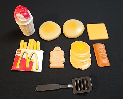 #ad Vintage Fisher Price McDonalds McNuggets Play Food Toy French Fries Happy Meal $18.99