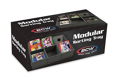 #ad Modular Sorting Tray BCW Sort Sports Cards Six slots per tray $21.65