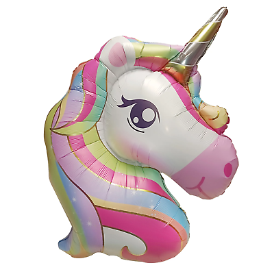 #ad Way to Celebrate 52quot; Multi Color Unicorn Shaped Birthday Party Foil Balloon $8.95