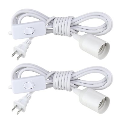 #ad 2Pack Plug in Hanging Light Kit E26 E27 Vintage Hanging Lights with Plug in... $16.49
