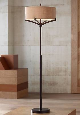 #ad #ad Tremont Mid Century Modern Floor Lamp 62quot; Tall Deep Bronze for Living Room Home $249.99