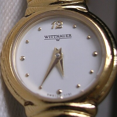 #ad Wittnauer W Gold Color Lady Watch SW8225 0751 CSW8225 WORKS amp; HAS NEW BATTERY $44.99