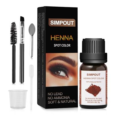 #ad Purely Natural Henna Powder Instant Spot Color Henna Kit Professional Spot Co... $18.16