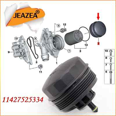 #ad Engine Oil Filter Housing Cover Cap for X4 X6 X5 Z4 328i 528i M4 M340i xDrive US $12.80