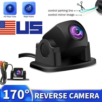 #ad 170° CMOS Car Rear Front Side View Backup Camera Reverse Night Vision Waterproof $13.82