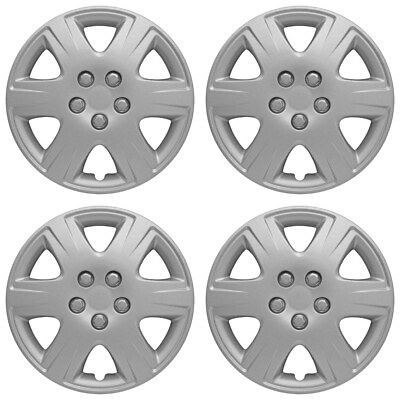 #ad 15#x27; Push on Silver Wheel Cover Hubcaps for 2005 2008 Toyota Corolla $43.60