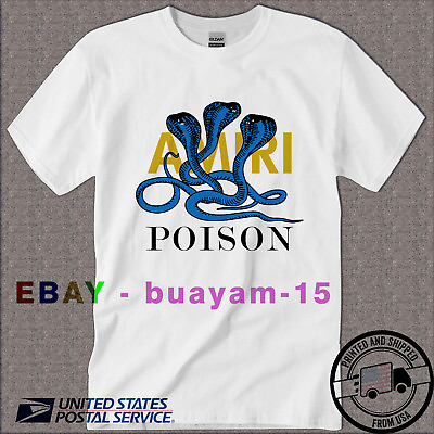 #ad AMIRI Snake Poison Fashion Mens T Shirt Size S 5XL USA $28.00