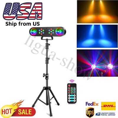 #ad DJ Lights with Stand Telbum Party Bar Mobile Stage Light Set Sound Activated $85.49