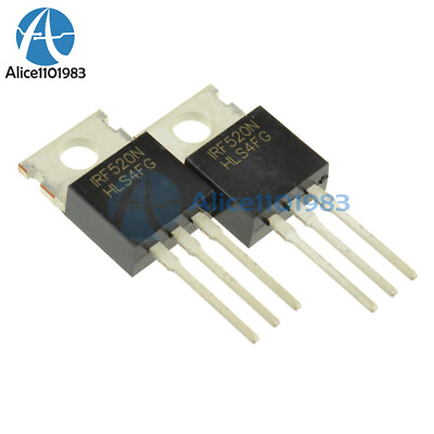 #ad 50PCS IRF520N IRF520 Power MOSFET N Channel TO 220 $10.60