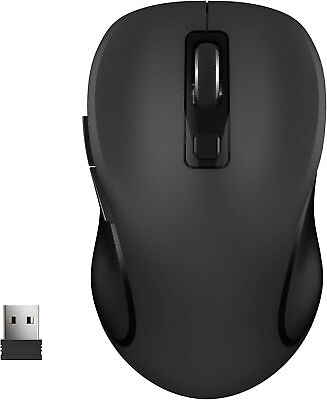 #ad 2.4GHz Wireless Ergonomic Mouse USB 1600 DPI Cordless Mice For Laptop PC $5.49