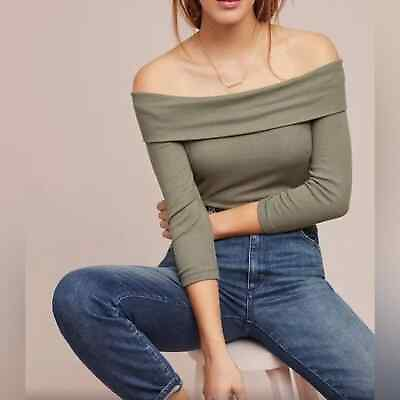 #ad Saturday Sunday by Anthropology Off the Shoulder Top $25.00