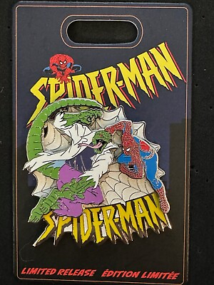 #ad Marvel Pin Spider Man: The Animated Series Lizard vs. Spider Man On Card $15.00