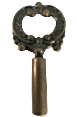 #ad Lamp Turn Knob Socket Key Fancy Antique Brass Finish Cast Metal *Free Shipping* $6.79