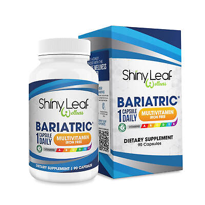 #ad Bariatric Multivitamin Iron Free Once a day Vegetarian Capsule Shiny Leaf $93.95