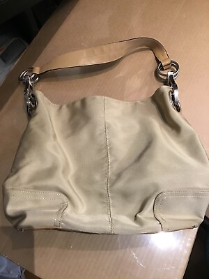 #ad Beige Women’s Hand Bag Unbranded but Looks Great and High End $10.00