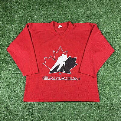 #ad Team Canada Vintage Ravens NHL Hockey Jersey Size Large C $35.00