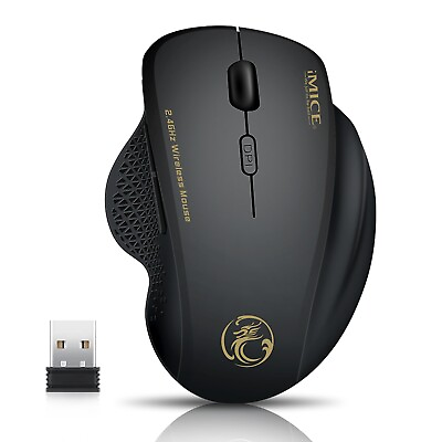 #ad 2.4GHz Wireless Optical Mice PC Gaming Mouse 6 Buttons amp; USB Receiver for Laptop $12.98