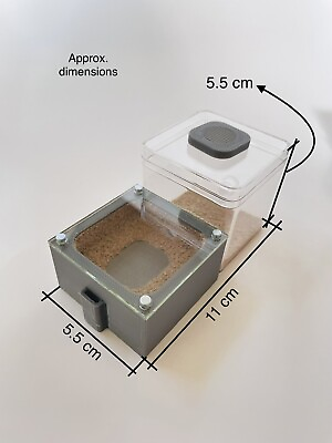 #ad Mini Ant Farm With Sand 3D Printed Nest Shell With Plaster And Sand Flooring $25.00