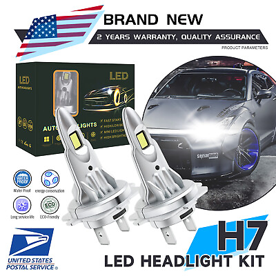 #ad H7 Lights LED Headlight Bulb High Low Beam Fog Light 120W 22000LM Super Bright $16.39