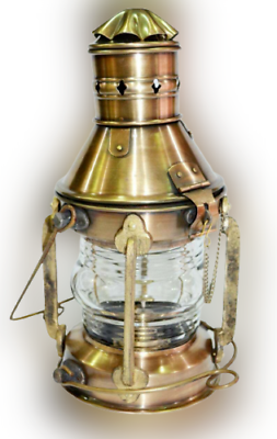 #ad Vintage Brass Oil Lamp Ship Lantern Nautical Boat Light Lamp Home Garden Decor $64.86