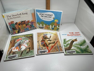 #ad Pat Hutchins Bill Peet Books Lot Ex Lib Teacher Homeschool Reading Vintage $29.75