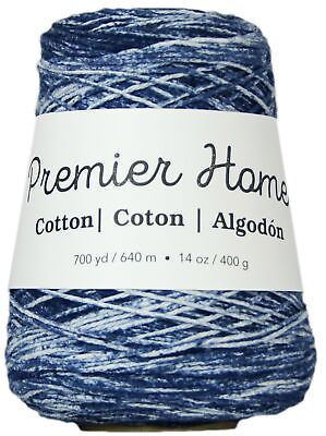#ad Premier Yarns 1032 02 Home Cotton Yarn Multi Cone Denim Splash $18.01