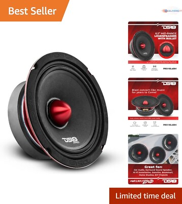 #ad Premium Quality 6.5quot; Midrange Loudspeaker 500W Max Power 250W RMS 4 Ohms $72.98