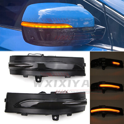#ad LED Side Rear View Mirror Light For Ford Edge 2015 23 Dynamic Turn Signal Smoke $26.99