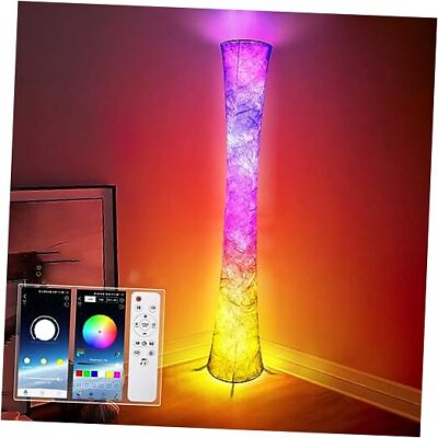 #ad Floor Lamp RGB Color Changing Led Smart Lamp Music Sync APP Remote 01 $78.38
