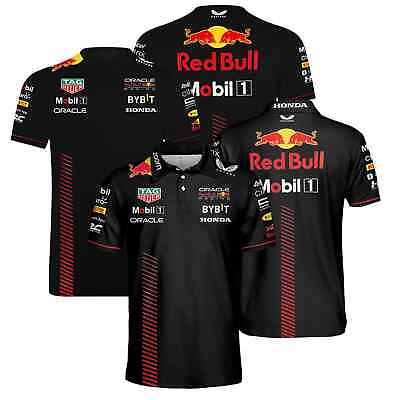 #ad Hot 2023 RBull Racing AOP Polo Shirt 3D Graphic Casual Men#x27;s Daily Wear S5XL $29.99