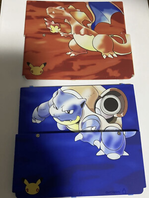 #ad New Nintendo 3DS Pokemon Red amp; Blue Kisekae Cover Plates 20th SET Fast shipping $48.99