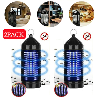 #ad 2pack Electric UV Mosquito Killer Lamp Outdoor Indoor Fly Bug Insect Zapper Trap $17.69
