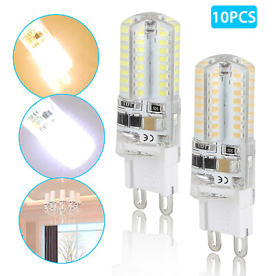 #ad #ad 10pcs G9 Dimmable LED Corn Bulb Lamp 6000K 3014 64SMD Daylight Home Light 25W US $14.98