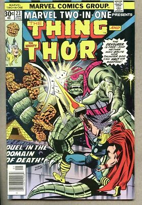 #ad Marvel Two In One #23 1977 fn Two In One Thor Thing Human Torch $6.99