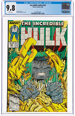 #ad 🔥Incredible Hulk 343 MT 9.8 CGC WHITE PAGES DAVID STORY MCFARLANE COVER AND ART $348.00