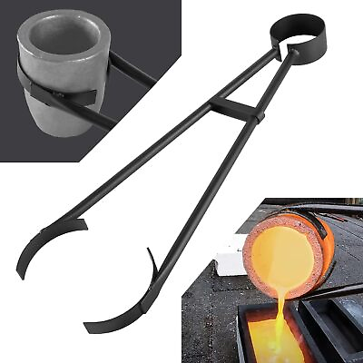 #ad 26quot; Foundry Crucible Flask Tongs 2.5quot; to 7quot; Universal Tong Metal Casting Melting $36.99