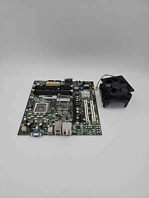 #ad Dell CU409 Intel LGA 775 Socket T Motherboard DDR2 w CPU Heatsink $29.99