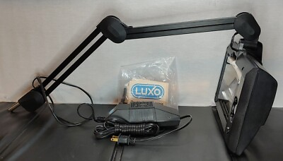 #ad Luxo FL18 Quality Task Lighting Adjustable Clamp Office Desk Table Lamp Tested $199.99