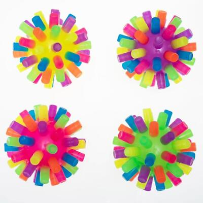 #ad Pop Of Color Extra Large Light Up Spiky Bouncing Ball Asst of 4 Colorations $58.52