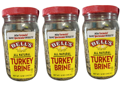 #ad 3 Pack Bell#x27;s Turkey Brine All Natural Non GMO 12 Oz. Add Water Exp. 10 2024 $22.95