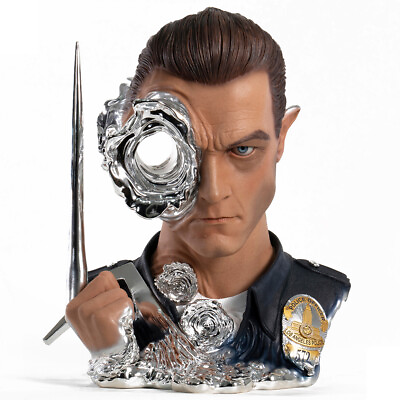 #ad PureArts Terminator 2 T 1000 Painted Art Mask 1:1 Scale Deluxe Edition $579.00
