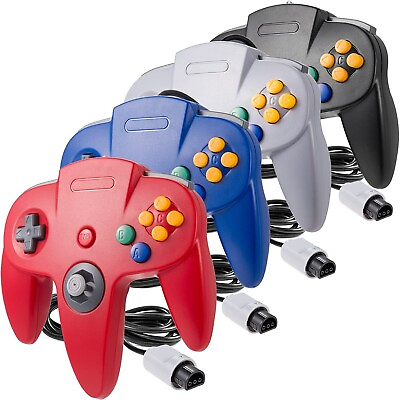 #ad New Wired Controller Joystick Compatible With Nintendo 64 N64 Video Game Console $13.99