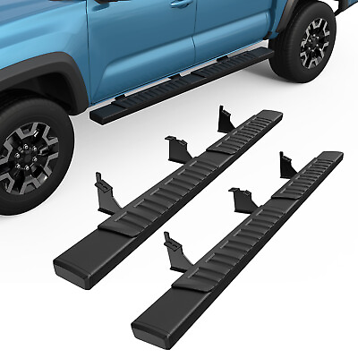 #ad 6quot; Black Running Board For 2005 2022 Toyota Tacoma Double Cab Nerf Bar Side Step $132.80