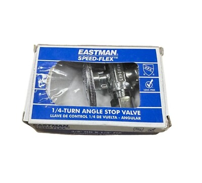 #ad Eastman 10733LF 1 4quot; Turn Angle Stop Valve **SALE** $8.49