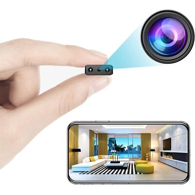 #ad Small Wireless WiFi Camera Hidden Spy Security CamerasMini Nanny Cam Smart H... $34.58
