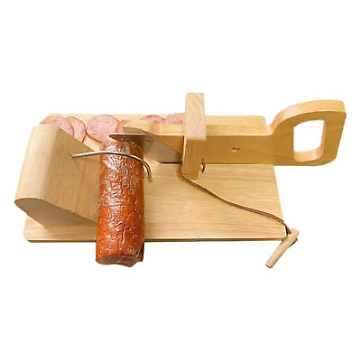 #ad Kitchen Gadget Wooden Slicer Cutter Blade Charcuterie Meat Sausage Dessert Veget $63.65